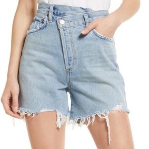 Agolde Crisscross Denim Shorts Symbol New with tags size 24.